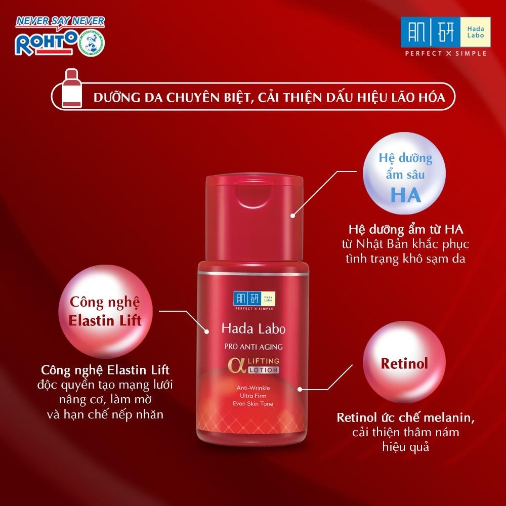 Dung Dịch Dưỡng Cải Thiện Lão Hóa Da Hada Labo Pro Anti Aging Lotion 100ml