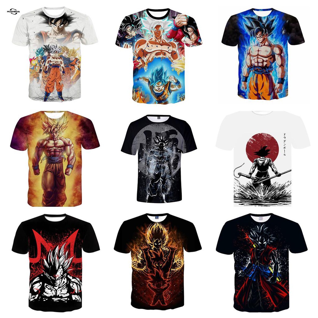 New Japan Anime 3D Printed Dragon Ball Harajuku T Shirt Men Fashion Casual Tshirt  Goku Men T-shirt Cosplay Fitness Clothes