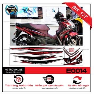 Tem xe nouvo sx zin đỏ đen - trung decal
