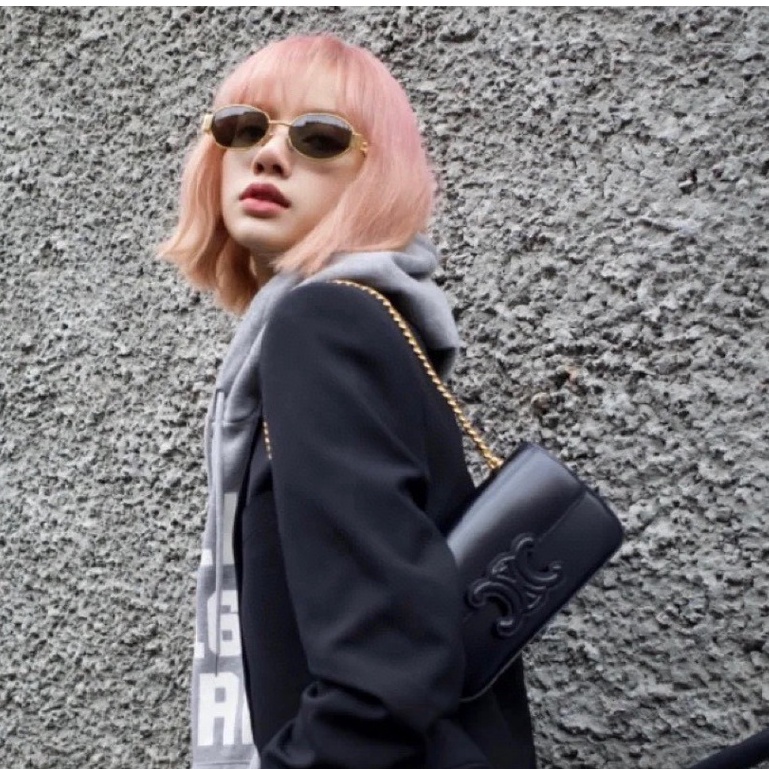 Kính Mát CE40235U - LISA Cũng Năm 2021 Gọng Kim Loại 01 - Màu Vàng Và Xanh Lá