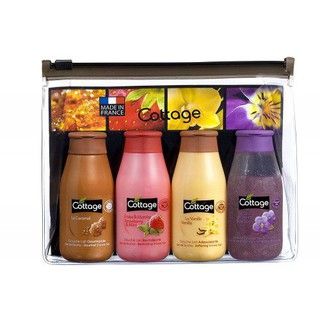 원반결 - SET 4 CHAI SỮA TẮM MINI COTTAGE - Pháp (50ml x4)