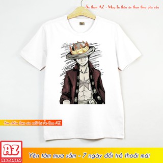 Áo thun One Piece in hình Luffy chibi - Có size trẻ em AZ F2086