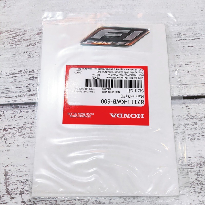 Tem decal mark chữ FI PGM-FI đen Honda Chính Hãng