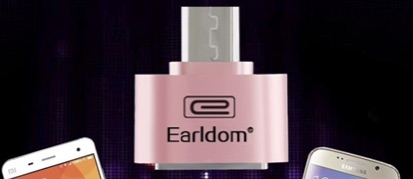 [Mã ELHACE giảm 4% đơn 300K] Jack chuyển Micro sang USB - Hãng Earldom OT -01