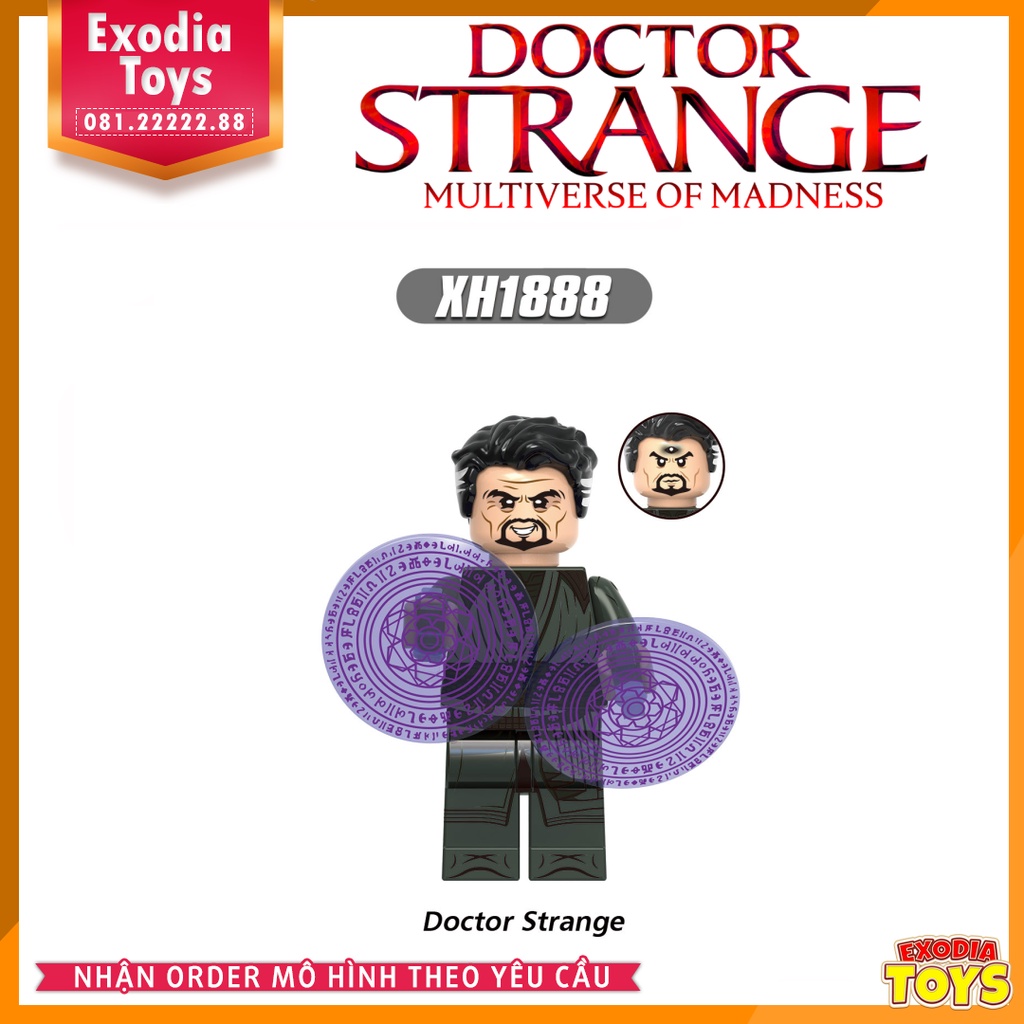 Xếp hình Minifigure Marvel Doctor Strange trong Đa Vũ trụ hỗn loạn - Đồ Chơi Lắp Ghép Sáng Tạo - XINH X0335