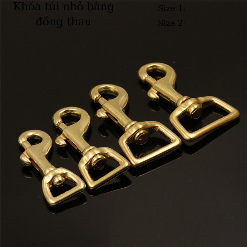 ️🏆️🏆️Móc Khóa Đồng Nguyên Chất 4 Size -  - Đáy Vuông Cố Định