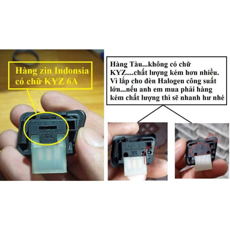 Công tắc tắt đèn loại nhập indo cho các xe như wave, rsx, vision,lead, blade lắp như zin không đục khoét
