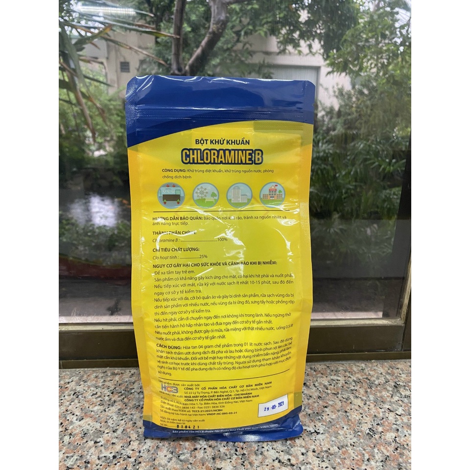 [Có Chứng nhận BYT] Bột khử khuẩn Cloramin B 25% Clorabee Việt Nam (Túi 1 kg)