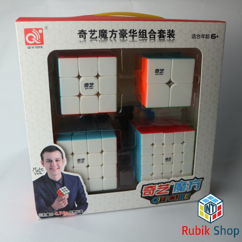 [Giảm Giá] Set 2/ Combo 4 Rubik (Qidi S 2x2,Warrior w 3x3,Qiyuan S 4x4, Qizheng S 5x5)