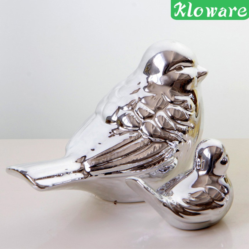 Set 2 Chú Chim Để Bàn Trang Trí Tiệc Cưới Phong Cách Bắc Âu Hiện Đại