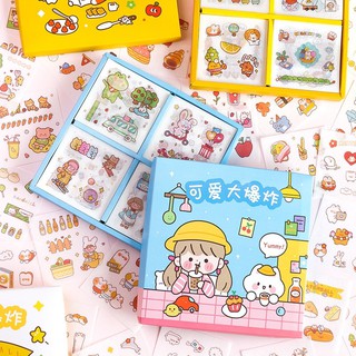💥SET 100 TẤM STICKER DỄ THƯƠNG CẮT SẴN HỘP QUÀ TẶNG 100 TẤM SIÊU DỄ THƯƠNG💥