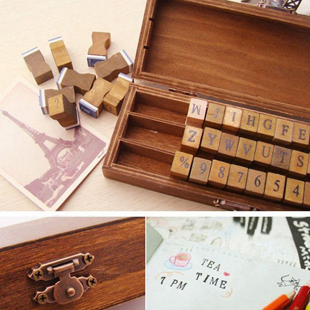 PEWANY Bộ 30 Con Dấu Gỗ Trang Trí Xinh Xắn