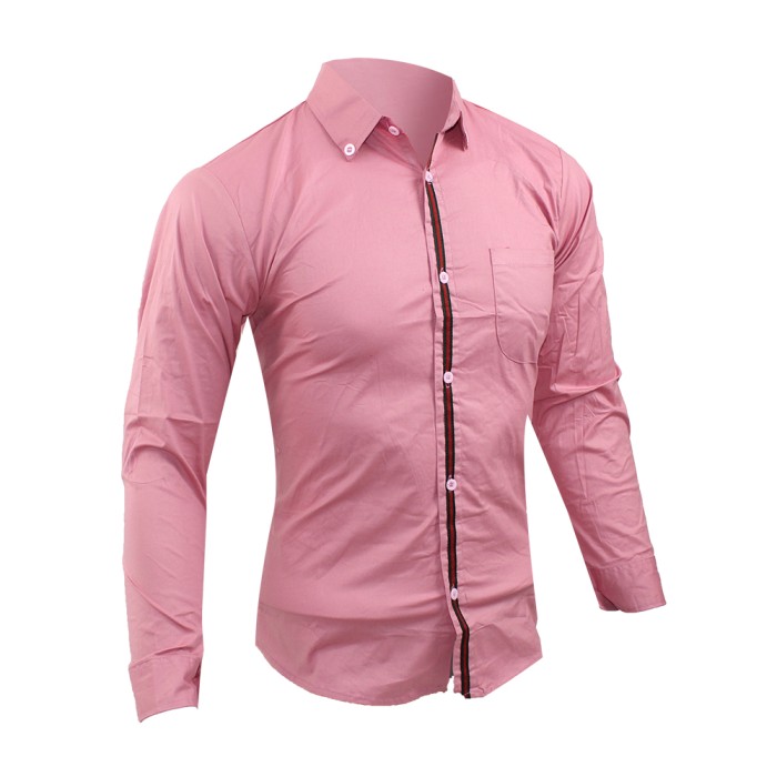 Áo sơ mi nam viền sọc Y5T9 thời trang