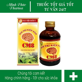 Ích trí kiện não CM8 Học viện quân y - Sản phẩm hỗ trợ giúp giảm đau đầu hoa mắt chóng mặt