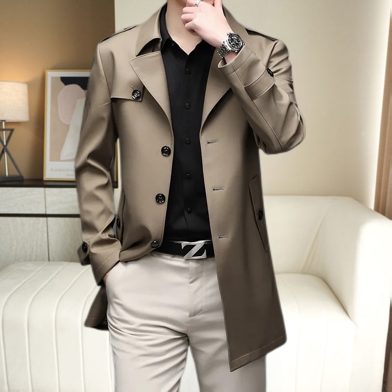 Áo Khoác Nam Chống Gió Phong Cách Doanh Nhân Thời Trang Xuân Thu Mới 2022