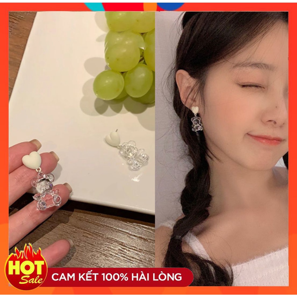[HOT] BÔNG TAI KHUYÊN TAI HÌNH GẤU, NƠ, TIM, BÓNG ĐÈN DẠ QUANG BÉ XINH DỄ THƯƠNG PHONG CÁCH HÀN QUỐC 221BT030