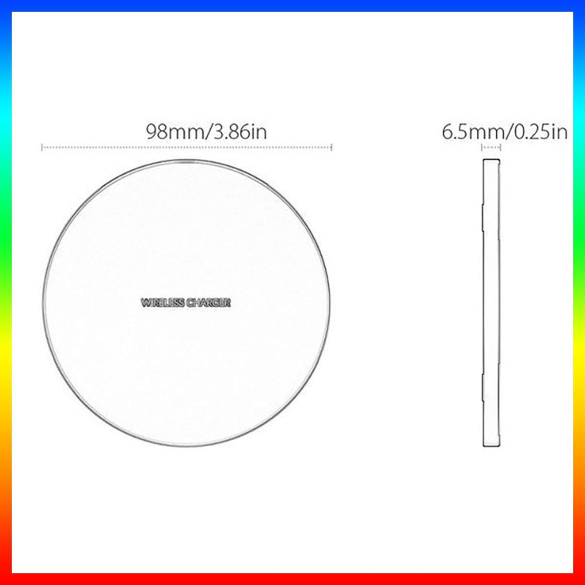 1 Đế Sạc Không Dây Qi 10w Bằng Hợp Kim Nhôm Nhỏ Gọn