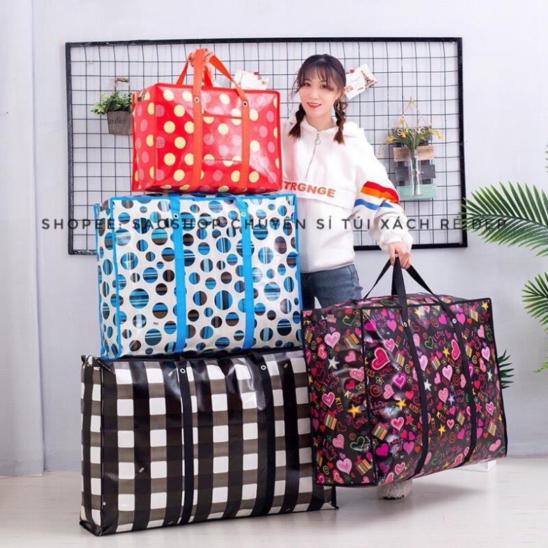 TÚI DỨA BẠT đủ size lớn nhỏ   Túi Đựng Đồ Có Khóa Dây Kéo Tiện Lợi Thích hợp Đựng Quần Áo, chăn màn tiện lợi