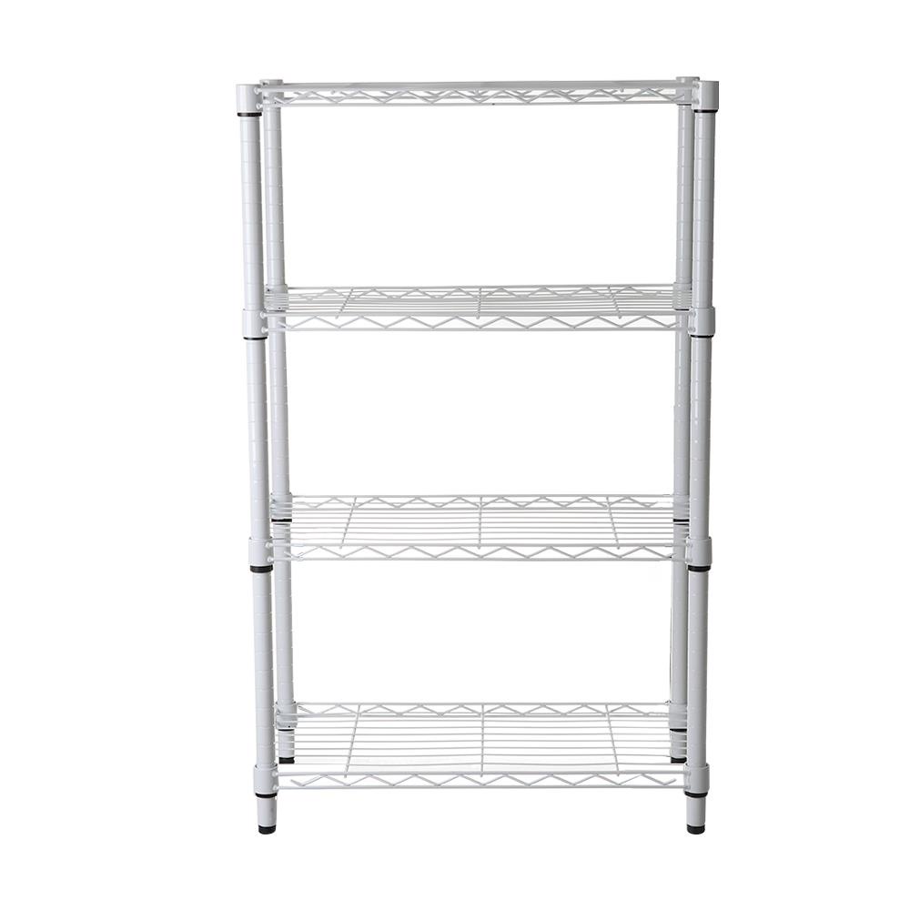 HomeBase STACKO Kệ 4 tầng bằng thép BAZE W60xH97.5xD30cm màu trắng