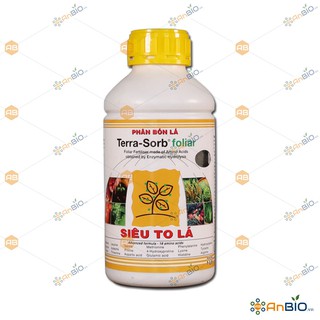 Phân bón hữu cơ terra sorb foliar chai 1 lít siêu to lá - c1.1017