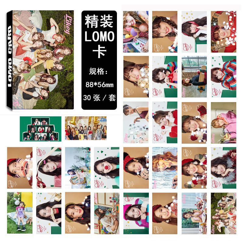 (Full mẫu) Lomo twice lomo tử du lomo nayoen lomo thành viên lomo sana bộ ảnh hộp 30 ảnh thẻ hình