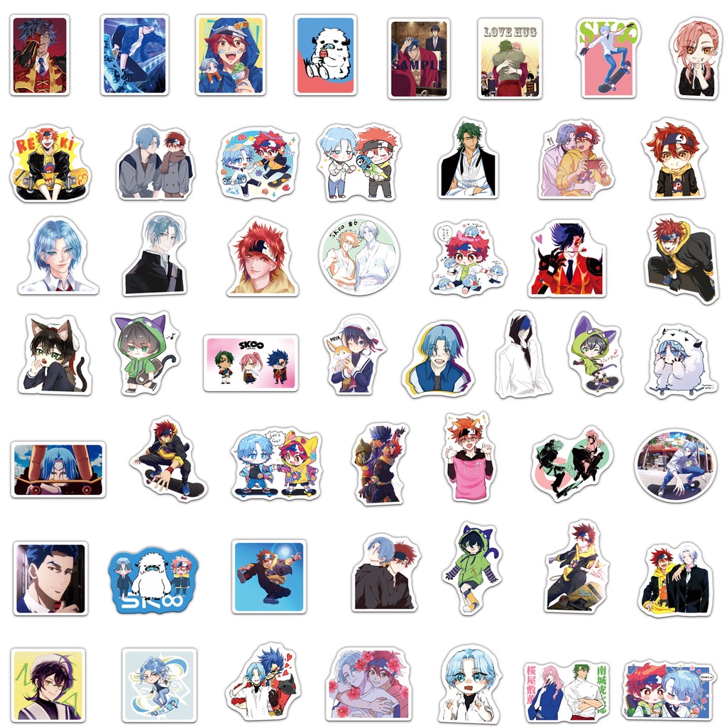 ❉ SK8 the Infinity Series 03 - Anime SK∞ S Langa Hasegawa Stickers ❉ 50Pcs/Set DIY Fashion Mixed Waterproof Doodle Decals Stickers