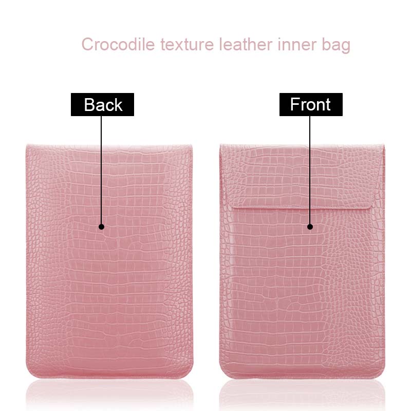 Túi Da Bảo Vệ Laptop Họa Tiết Da Cá Sấu 5 Màu Cho MacBook Air 13 inch Pro 13 inch Xiaomi Huawei 13 inch