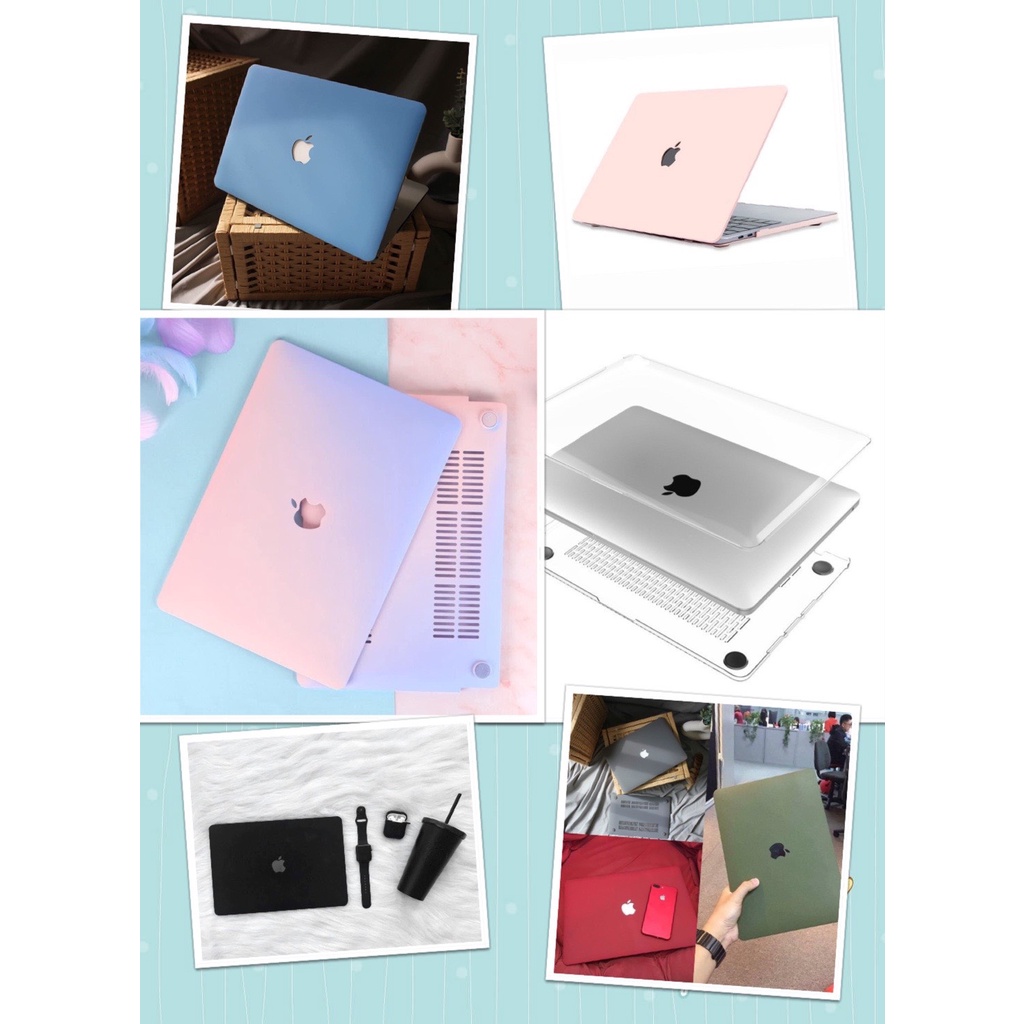 Case - Ốp Macbook Đủ Màu (Tặng Nút Chống Bụi+ Kẹp Chống Gãy Sạc)