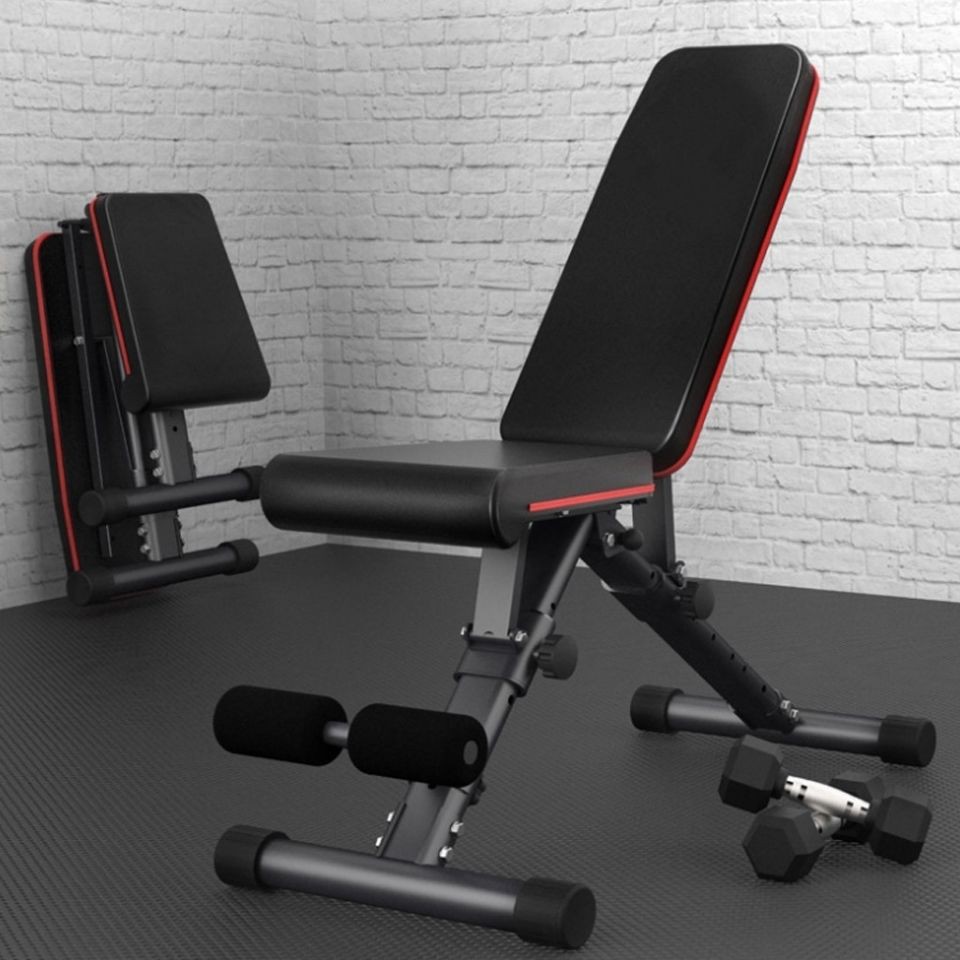 > Ghế tập tạ Có thể gập lại Thiết bị dục Ngồi lên Trang chủ Supine Board đa chức năng Bird Bench Press