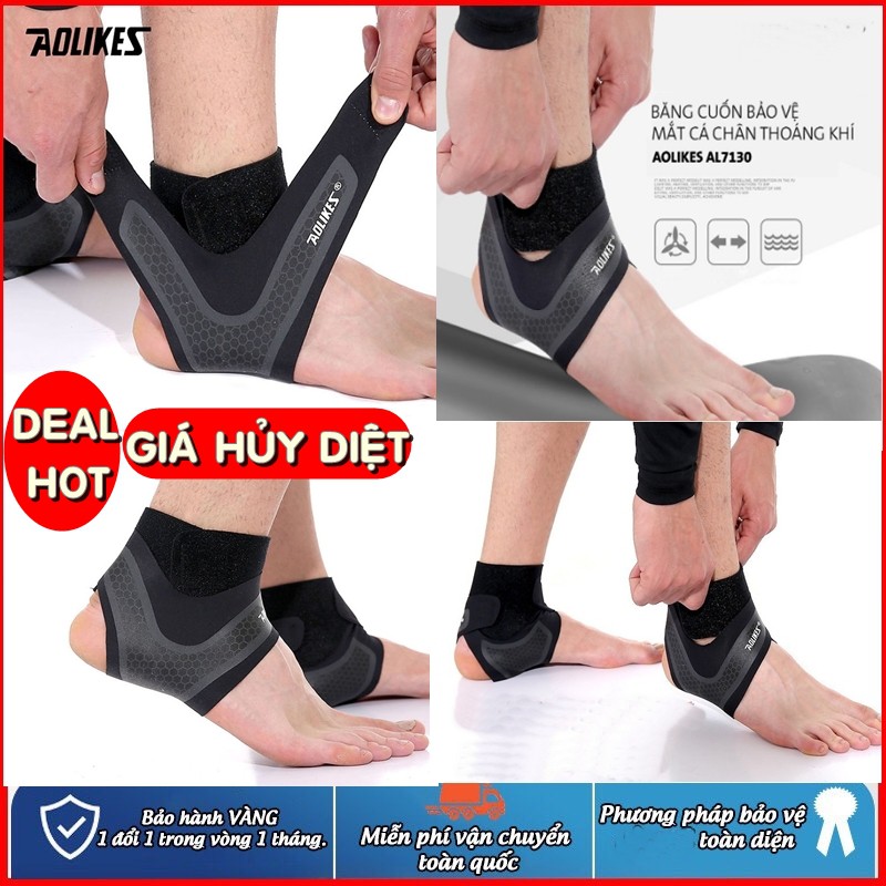 Băng Cổ Chân, Bảo Vệ Cổ Chân Chính Hãng Aolikes 7130 (1 cái)