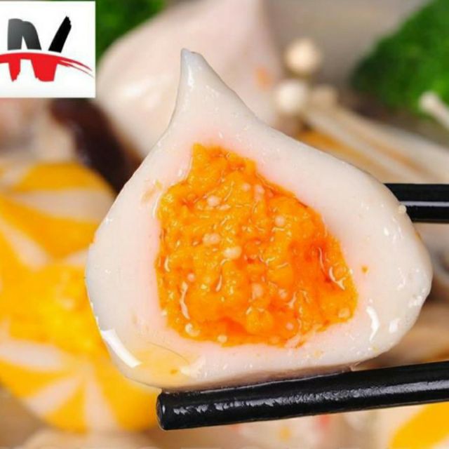 100g viên hải sản bánh bao nhân trứng cá hồi CB Malaysia