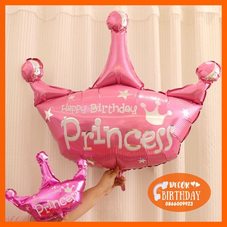 Bóng Vương Miện, Bóng Nơ FREESHIP Trang Trí Sinh Nhật Cho Bé, Bóng Dày Dặn, Nhiều Mẫu Đẹp