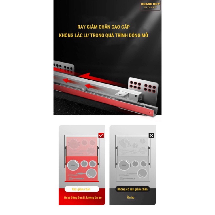 Kệ chén bát tủ bếp dưới inox xám Titan 2023 sơn Nano 2k bảo hành 10 năm không han gỉ nhập khẩu Grob