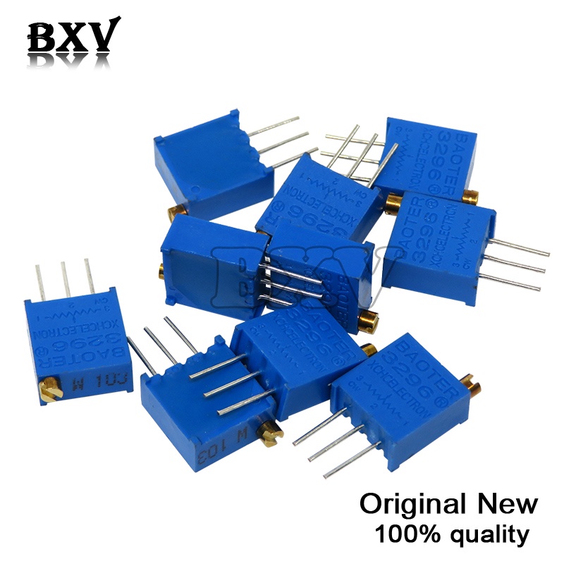 1 Bộ Chiết Áp Điều Chỉnh Được 13Kinds * 1 Cái = 13 Cái 3296W 100R 200R 500R 1K 2K 5K 10K 20K 50K 100K 200K 1M