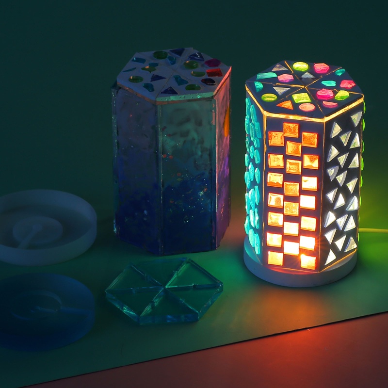 Khuôn Silicone Hình Lục Giác Làm Đồ Thủ Công Mỹ Nghệ Tái Sử Dụng Linh Hoạt