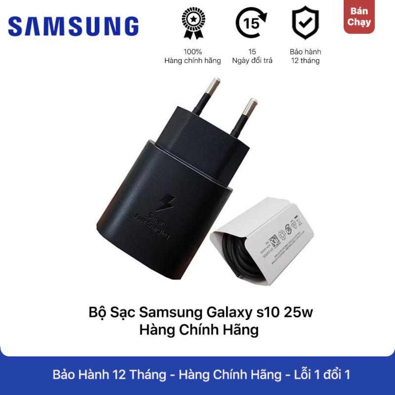 Bộ sạc nhanh Samsung 25W chính hãng dành cho Samsung Huawei LG Xiaomi Realme Google Sony Oppo Vsmart New 2021