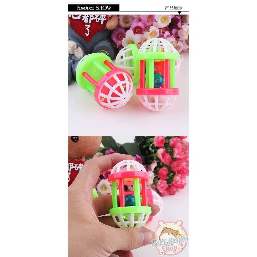 Banh nhựa lục lạc - Đồ chơi chó mèo