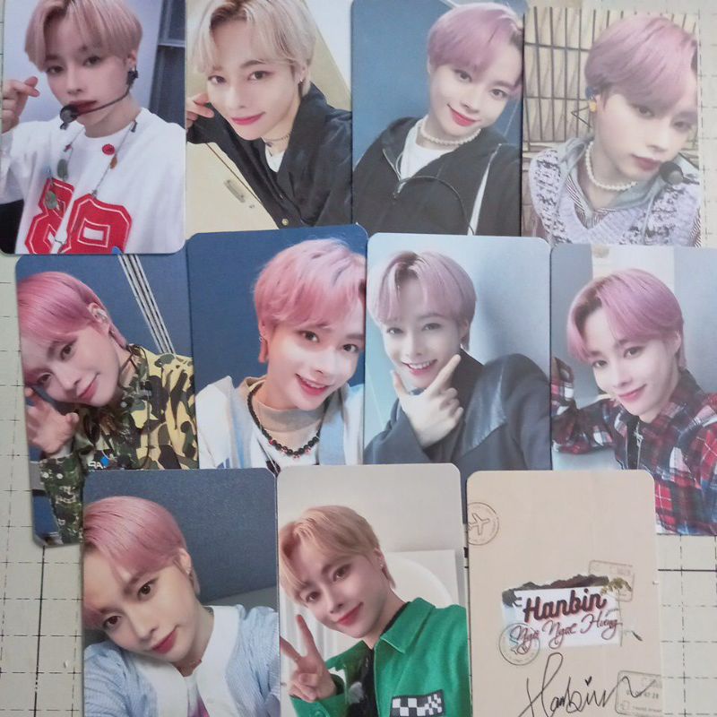 Set 10 card giấy bo góc ảnh thành viên TEMPEST - Hanbin selfie