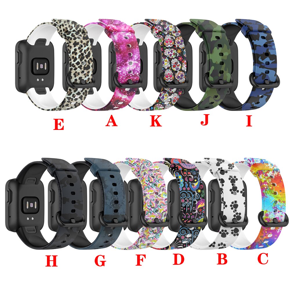 Dây Đeo Thay Thế Chất Liệu Silicon Hoạ Tiết Rằn Ri Cho XiaoMi Mi Watch Lite