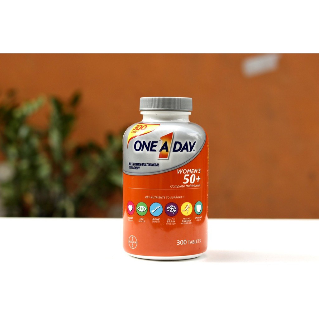 One A Day For Women 50+ - Vitamin tổng hợp cho phụ nữ trên 50 tuổi, 300 Viên