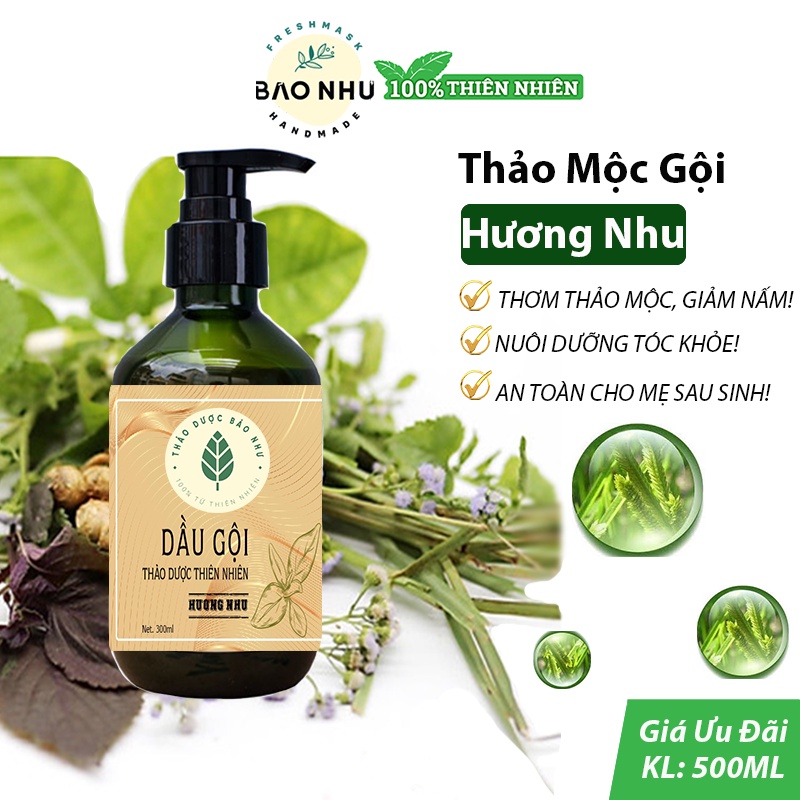 Dầu Gội Thảo Mộc Hương Nhu - Mượt Tóc, Chăm Sóc Mẹ Sau Sinh