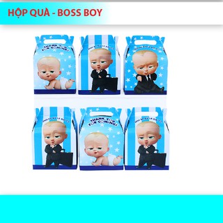 (9 Mẫu )Hộp quà chủ đề bé trai Set 6 cái