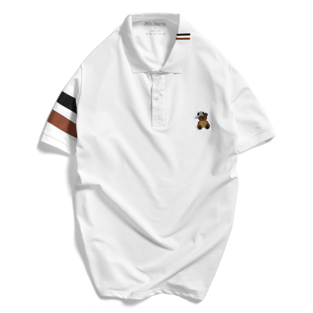 Áo POLO nam cổ bẻ TEDI vải cá sấu Cotton xuất xịn, chuẩn form,sang trọng-lịch lãm - POLOMAN | BigBuy360 - bigbuy360.vn