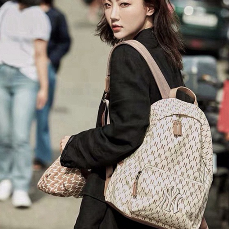 [ TQXK 1:1 ] Balo MLB NY Monogram Backpack Tiếu Chuẩn Hàn Quốc Full Tag Code