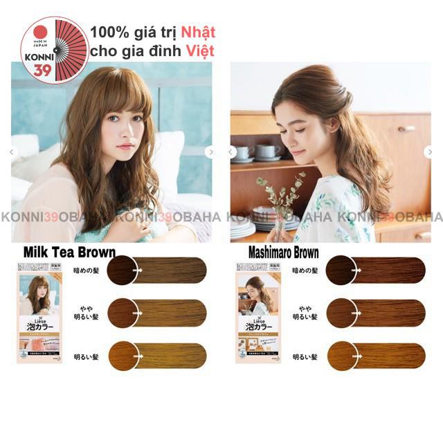 Nhuộm Tóc Tạo Bọt Kao Liese Nội Địa Nhật