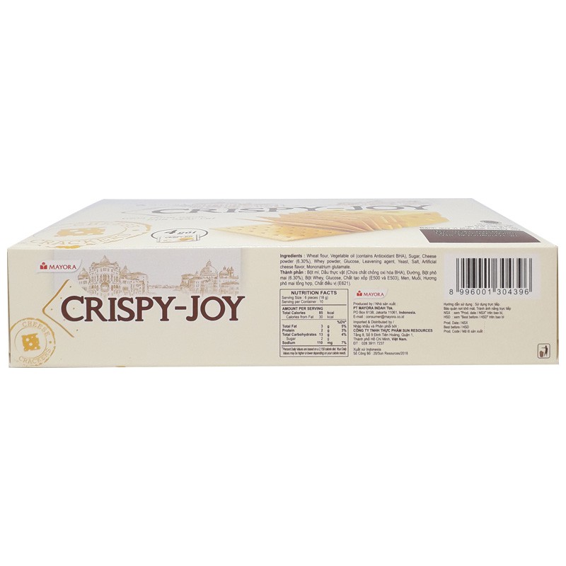 Bánh Quy Vị Phô Mai Crispy Joy 180g