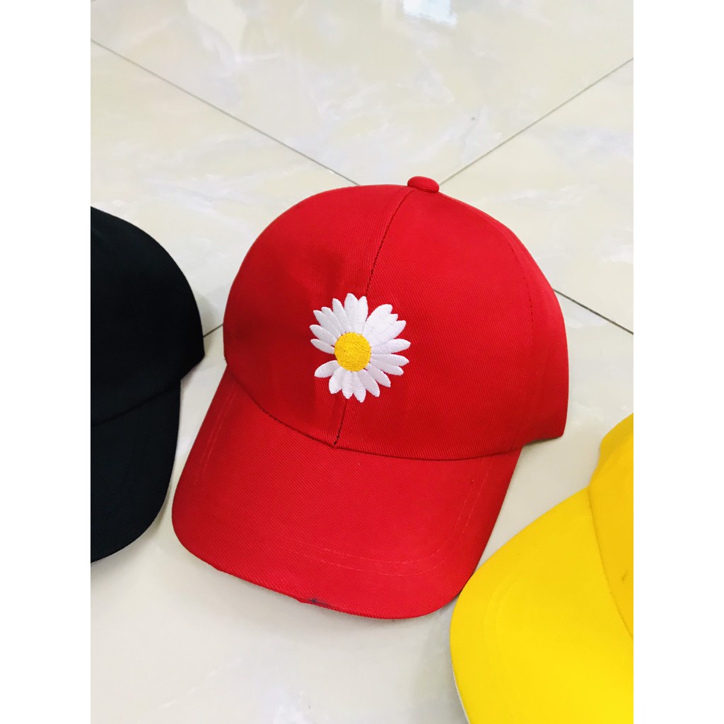 Mũ bucket hoa cúc thời trang Hàn Quốc thời trang