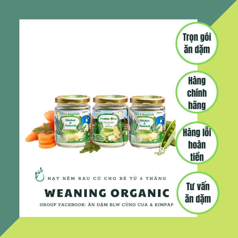 Hạt nêm/bột nêm dinh dưỡng Konofood cho bé 6m+ và 12m+