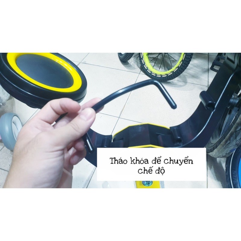 XE CÂN BẰNG KIWICOOL KIÊM XE 3 BÁNH VÀ CHÒI CHÂN