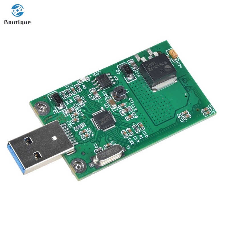 ✿♥▷ mSATA To USB3.0 Adapter Card Module Wi-Fi Adapter Mini PCIE mSATA SSD To USB 3.0 Flash Drive Converter